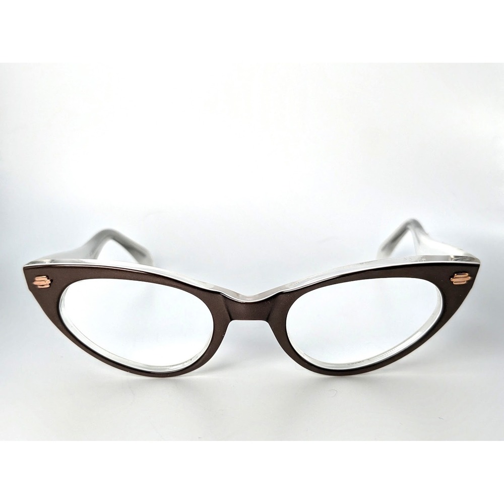 Vintage 1960s Selecta Eyeglass Frame Brown Clea France